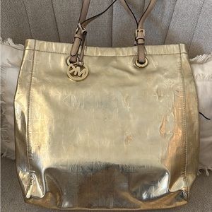 Michael Kors Large Gold Bag